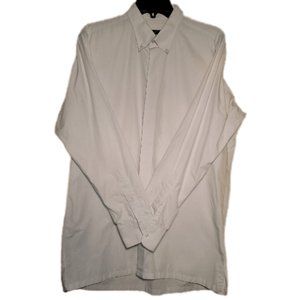 Veneto Custom Made Men's Long Sleeve Dress Shirt Size 16-1/2" Neck; Off White